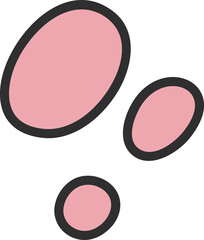 Groovy bubble illustration