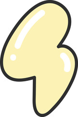 Groovy bubble illustration