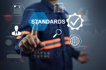 Engineer or operation staff reach out to click on standards check mark icon  to applied in business...