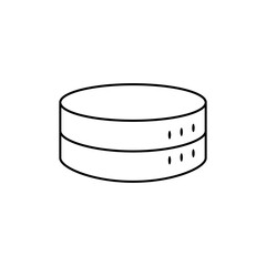 Server Icon. Data Storage Symbol - Vector.
