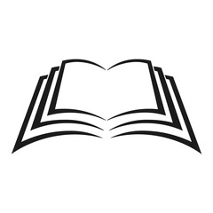 open book icon illustration
