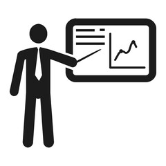 people graph icon illustration