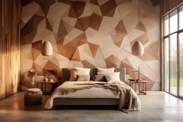 Digitally Generated Image of Luxurious Bedroom Interior..