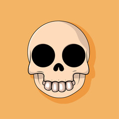 Funny Cartoon Skull