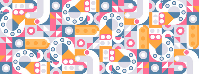 vector colorful mosaic background flat design