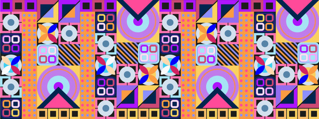 vector gradient mosaic YouTube channel art template