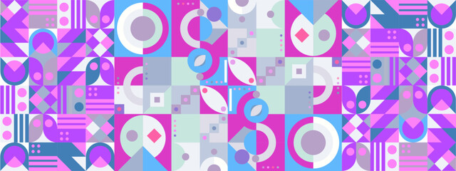 vector gradient mosaic YouTube channel art template