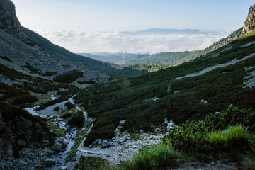 Mlynicka valley and Strbske pleso, High Tatras mountain, Slovakia