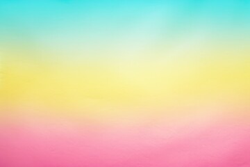Fototapeta na wymiar Pink yellow turquoise pastel gradient background soft