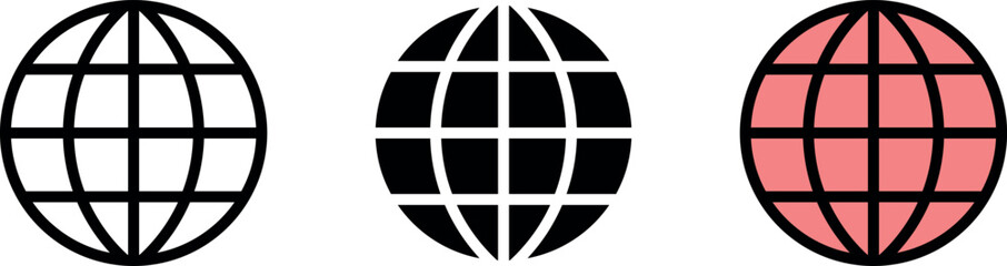 Web icons collection set. Go to web isolated, lined and colored version. Web click icon. Ilustration Vector