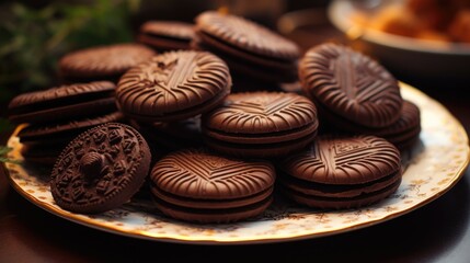  chocolate biscuits