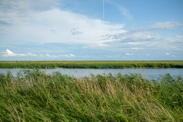 Wolin National Park with its coves and grasslands full of reed.