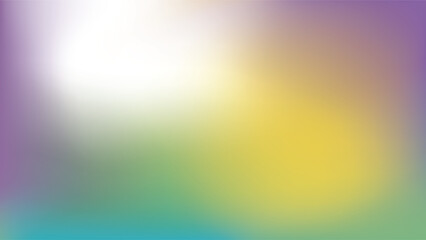 Fototapeta premium Abstract colorful blurred gradient background with yellow, green, pink, purple and blue color. Vector illustration.