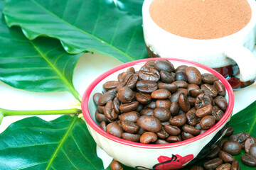 coffee beans for coffee texture background