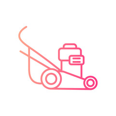 lawn mower gradient icon