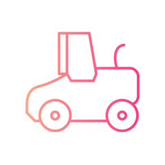 tractor gradient icon