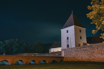 Castel in Sarvar at night - Hungary