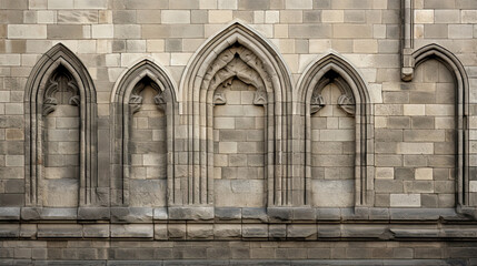 Naklejka premium Precision-captured textures of aged stone architecture