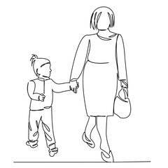 mother with daughter