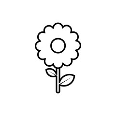 Sunflower Icon. Spring Season, Fresh. Growth Symbol.   
