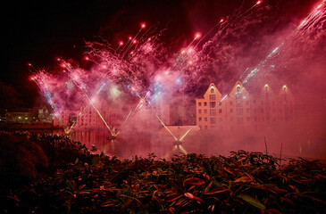 Fireworks in Ålesund, Norway