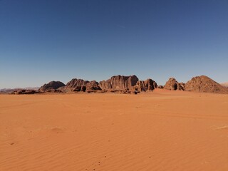 Fototapeta na wymiar Le désert de Wadi Rum