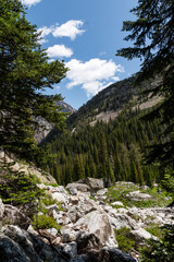 Obraz premium Mountain Views of the Teton Crest Trail in Teton National Park
