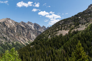 Mountain Views of the Teton Crest Trail in Teton National Park