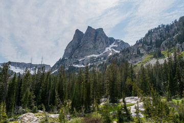 Mountain Views of the Teton Crest Trail in Teton National Park