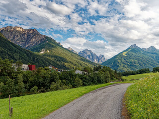 mountain road in the mountains