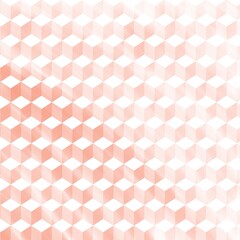 Abstract background with orange color cubes decoration pattern