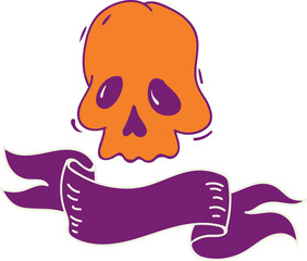 Halloween skull template