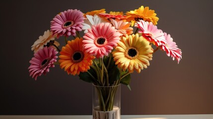 gerbera flower in vase