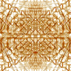 grid design in pale yellow gold