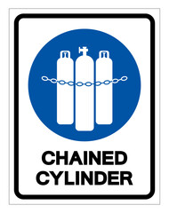 Chained Cylinders Symbol Sign, Vector Illustration, Isolate On White Background Label. EPS10