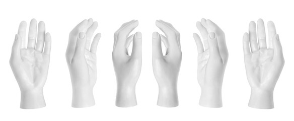 The hand of the mannequin part