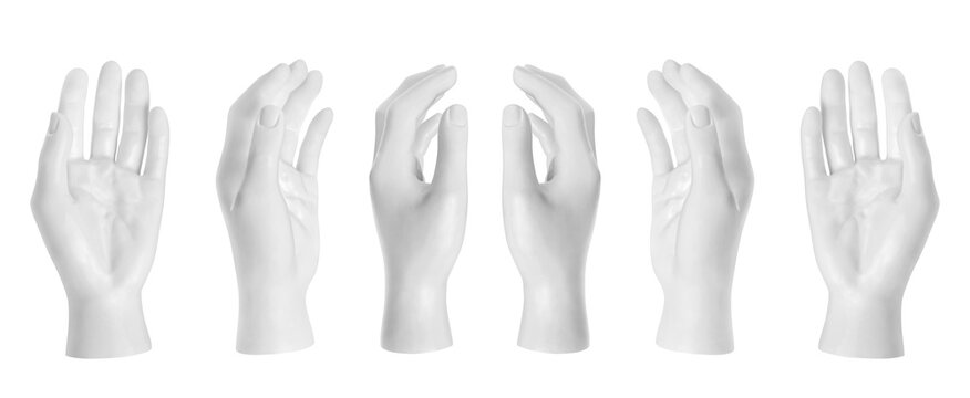 The hand of the mannequin part