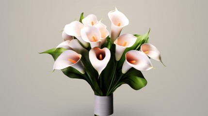 bouquet of white tulips