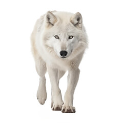 Naklejka premium wolf looking isolated on white