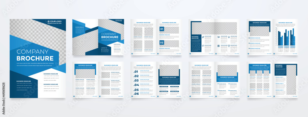Poster minimalist brochure template with modern concept and minimalist layout use for business profile and 