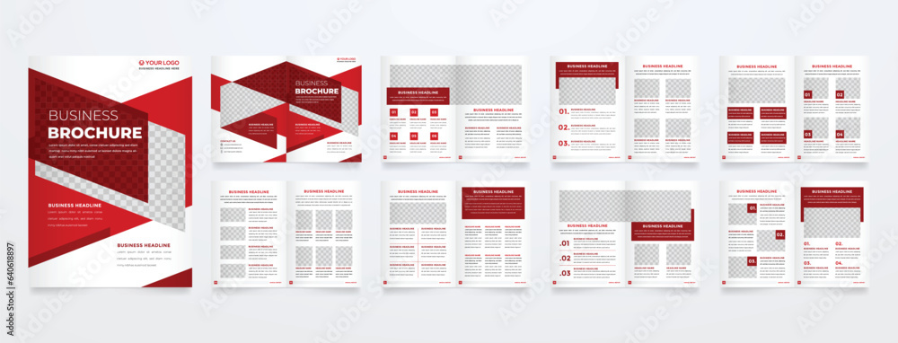 Poster minimalist brochure template with modern concept and minimalist layout use for business profile and 
