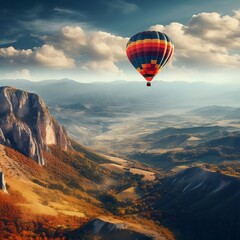 air balloon on the sky scenery beautiful