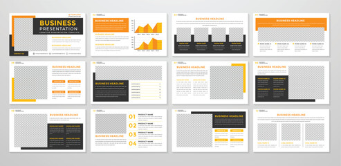 business presentation template editable vector design