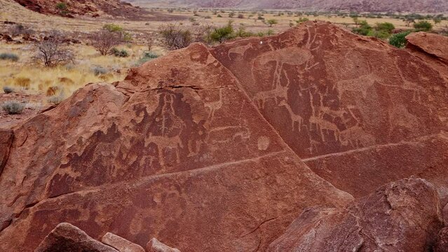 Twyfelfontein Cave rock art engravings