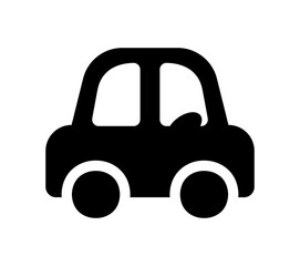 Stylized car icon. High quality black vector icon.