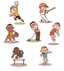 スポーツ選手イラスト集