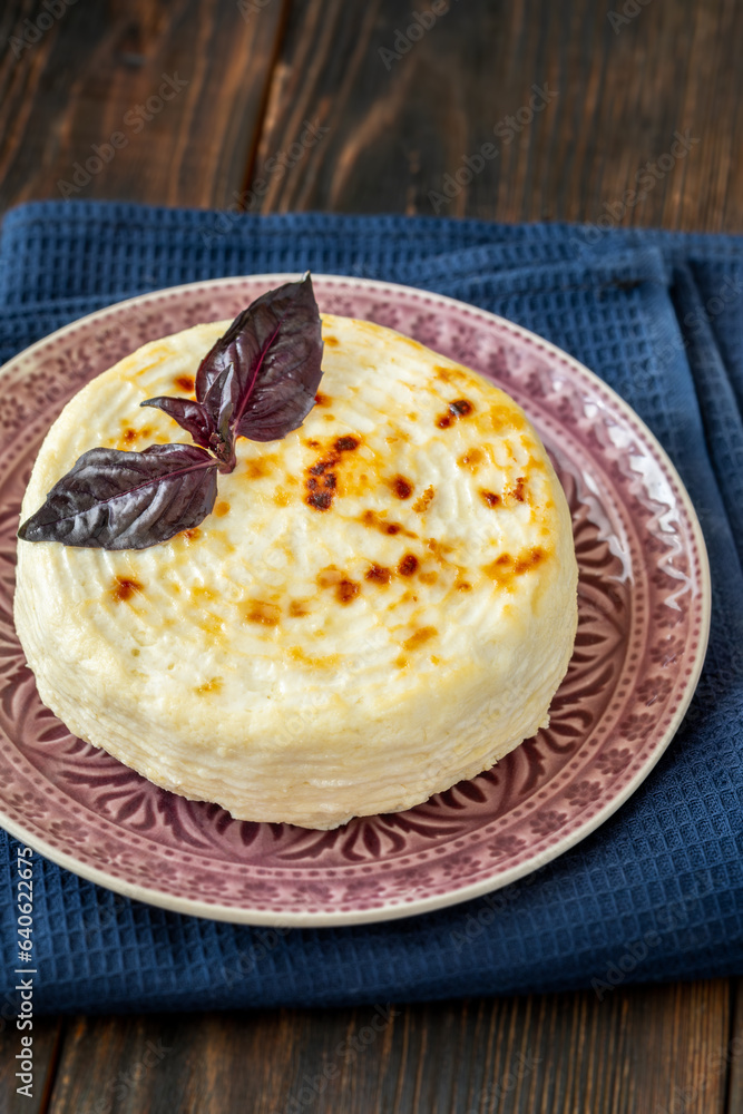 Canvas Prints baked ricotta cheese