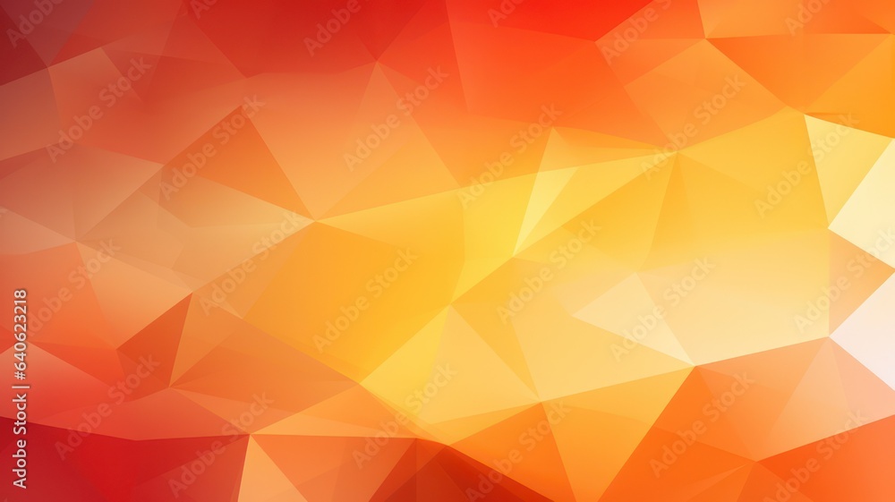 Poster yellow orange red abstract background for design. geometric shapes created with generative ai