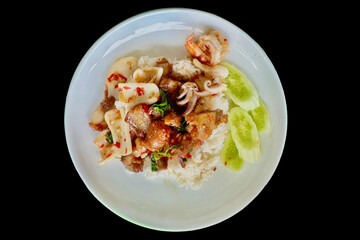rice with shrimp