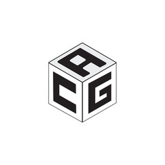 Cube letter logo design